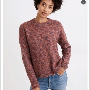 Madewell Space Dyed Birchmont Side Button Sweater Size XXS